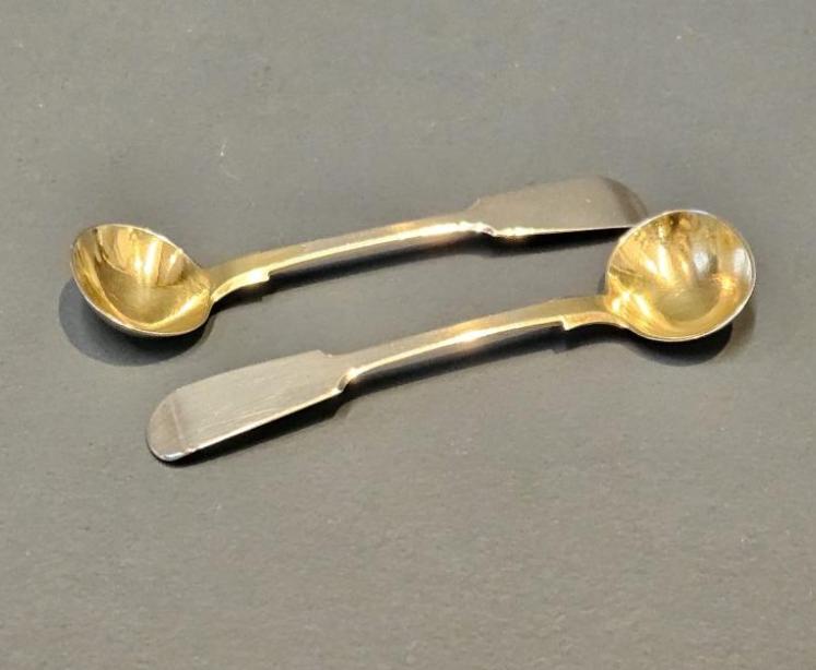 Pair of Early Victorian Newcastle Silver Spoons - Image 1