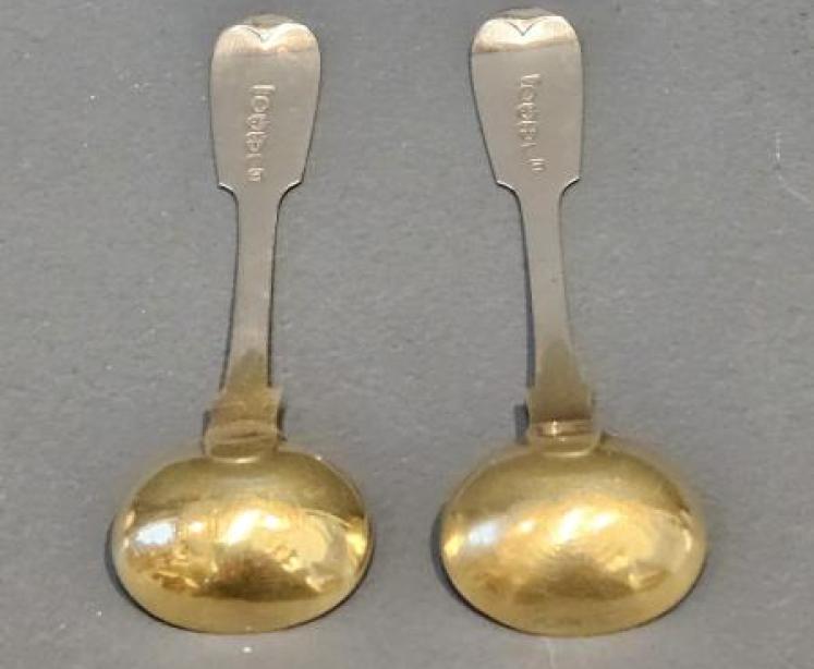Pair of Early Victorian Newcastle Silver Spoons - Image 4
