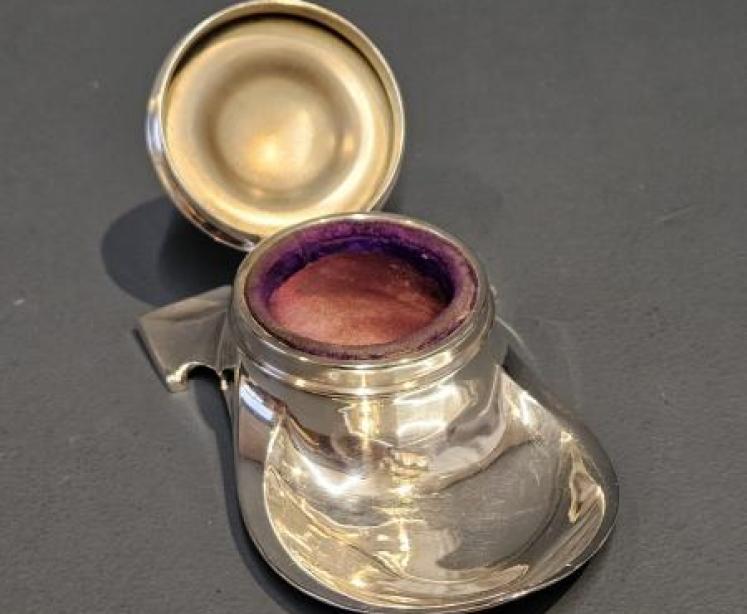 Sampson Mordan Silver Ring Box with Trinket Tray - Image 5