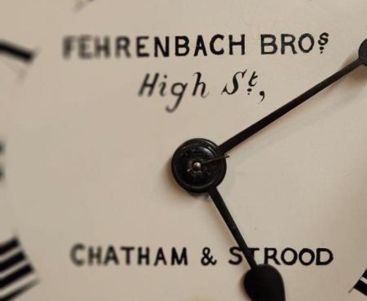 Immaculate Victorian 8" English Mahogany Dial Clock - Image 3