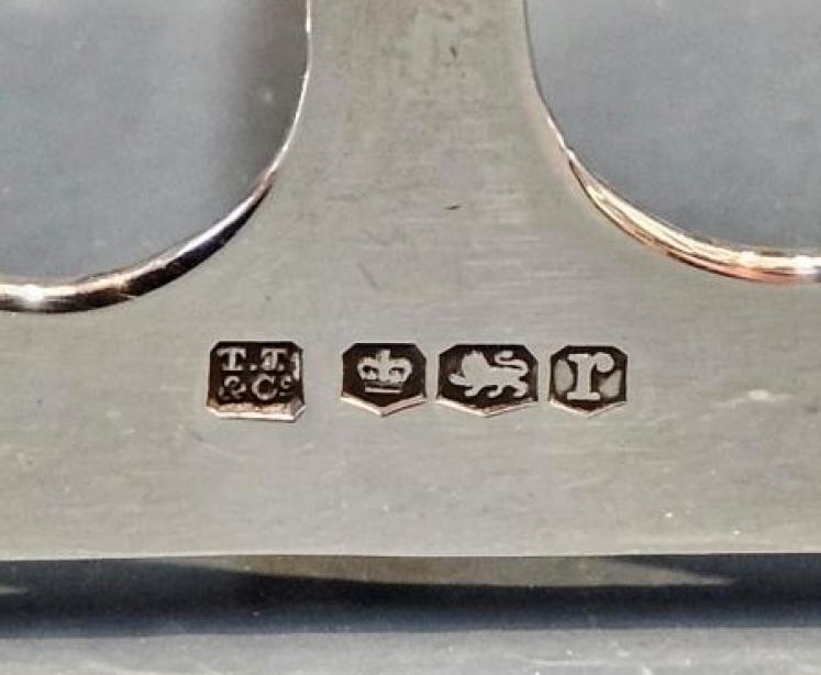 George V Silver Toast Rack - Image 6
