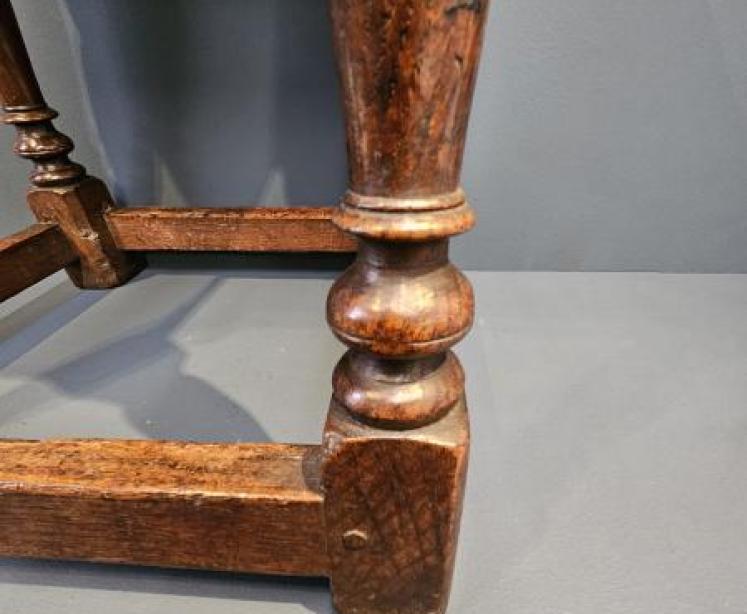Superb George II Oak Joint Stool - Image 2