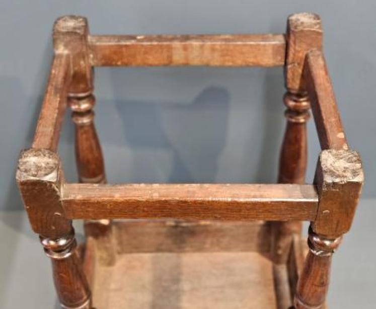 Superb George II Oak Joint Stool - Image 5