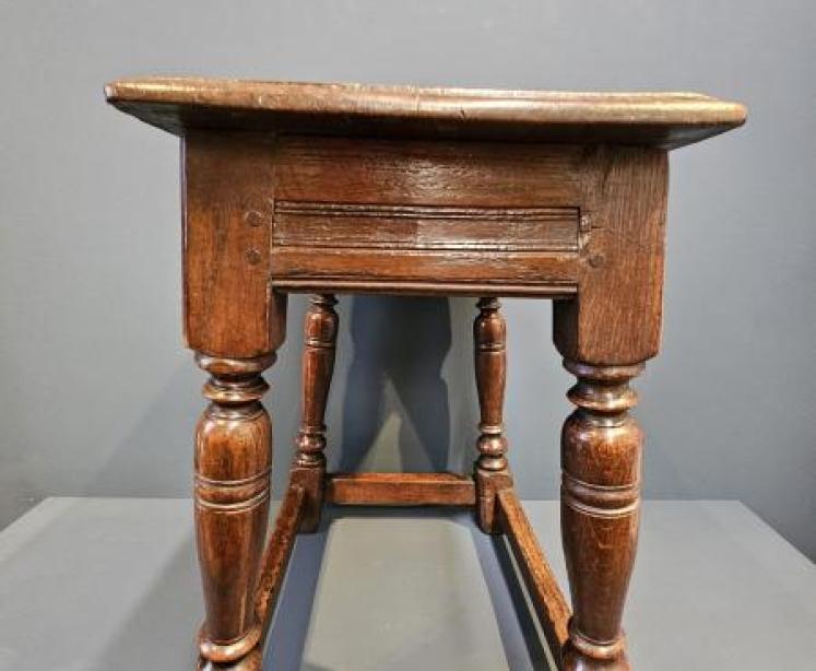 Superb George II Oak Joint Stool - Image 7