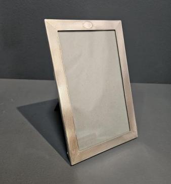 George V Engine Turned Silver Photo Frame