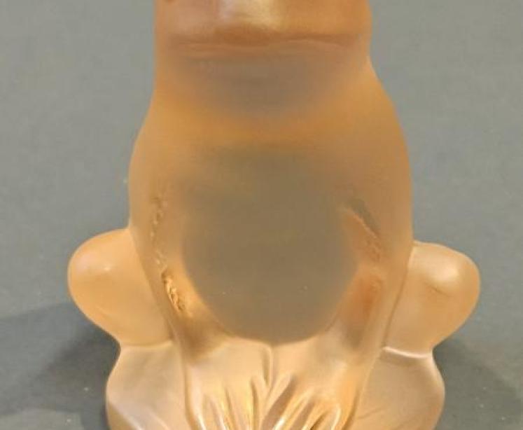 Lalique Gold Sitting Frog - Image 2