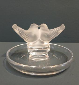 Lalique Kissing Doves Ring Tray