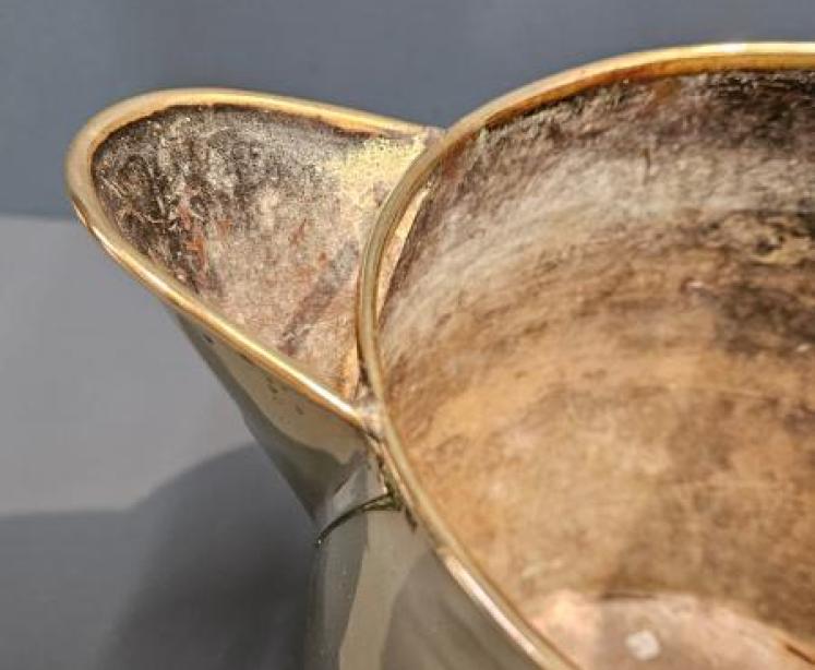 Large George III Country House Brass Jug - Image 6