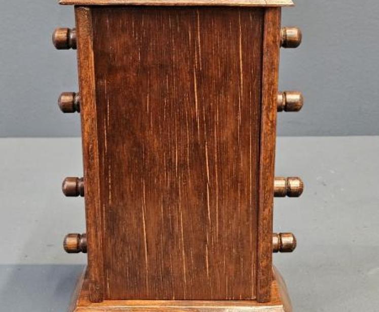 Edwardian Oak Perpetual Desk Calendar - Image 4