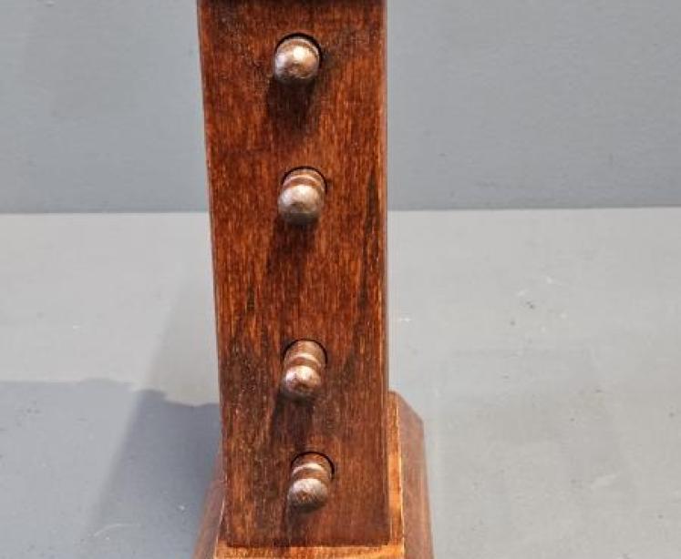Edwardian Oak Perpetual Desk Calendar - Image 5