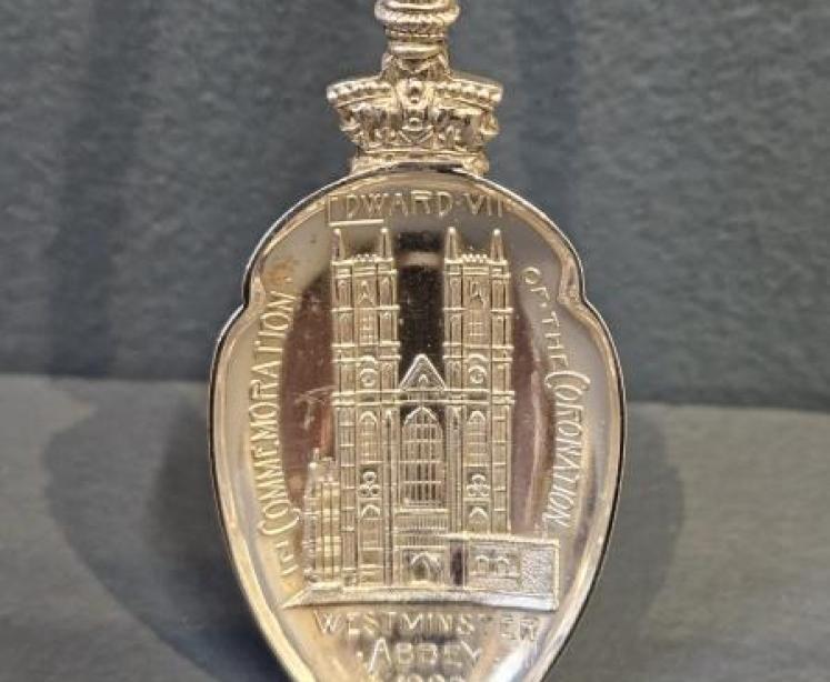 Edwardian VII Silver Coronation Spoon - Image 2