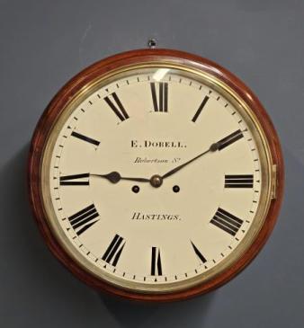 Early Victorian Double Fusee 12" Dial Clock