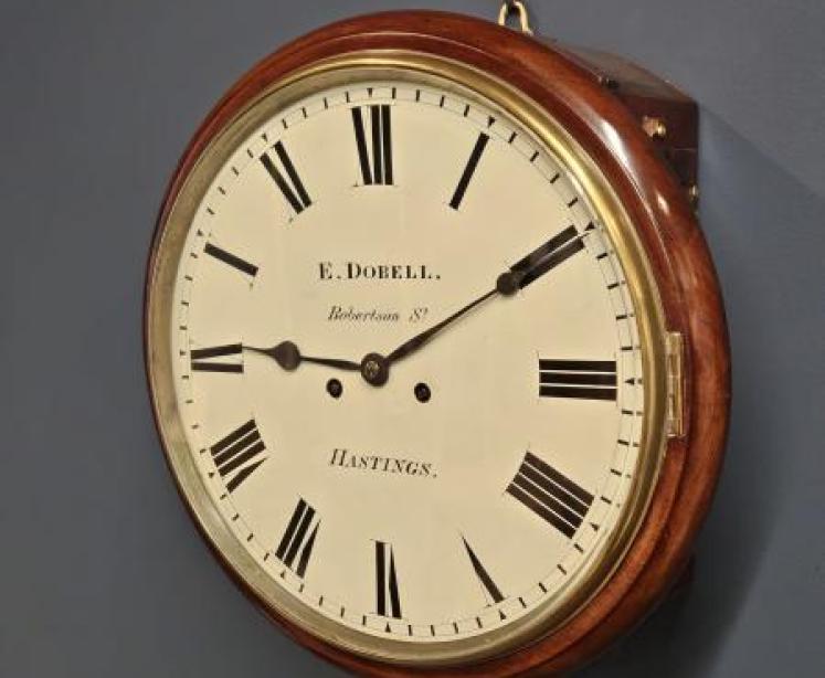 Early Victorian Double Fusee 12" Dial Clock - Image 2