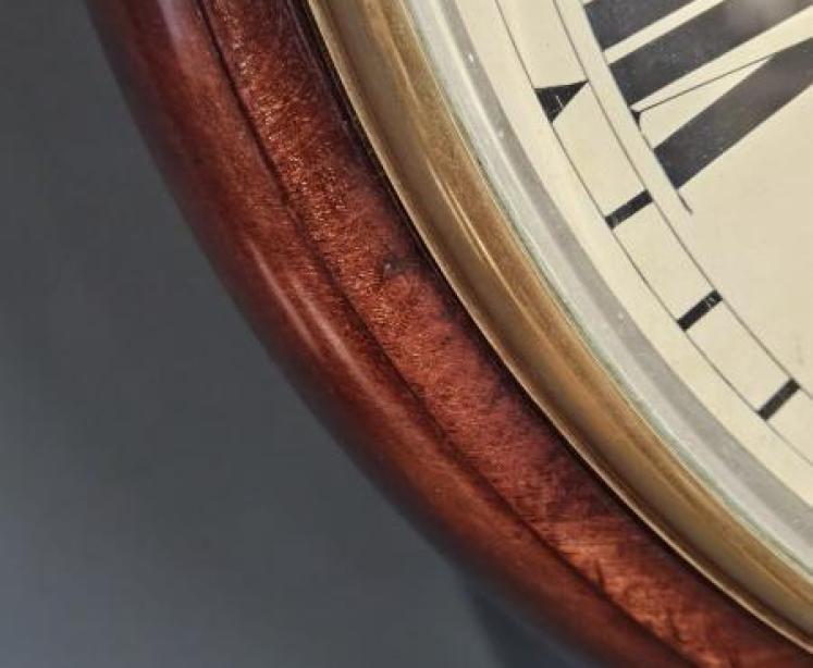 Early Victorian Double Fusee 12" Dial Clock - Image 3