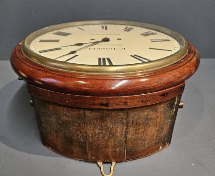 Early Victorian Double Fusee 12" Dial Clock - Image 5