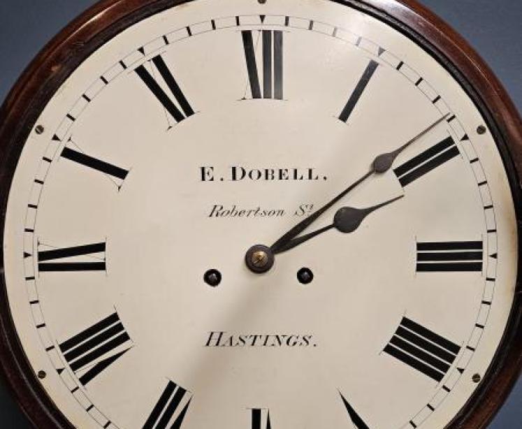 Early Victorian Double Fusee 12" Dial Clock - Image 6