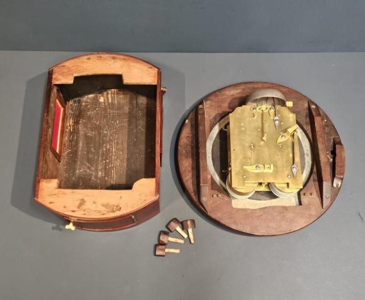 Early Victorian Double Fusee 12" Dial Clock - Image 7