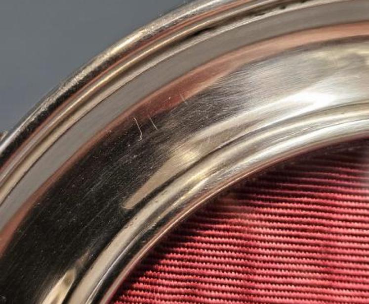 George V Circular Silver Photo Frame - Image 4