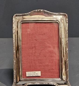 George V Silver Photo Frame by Henry Matthews