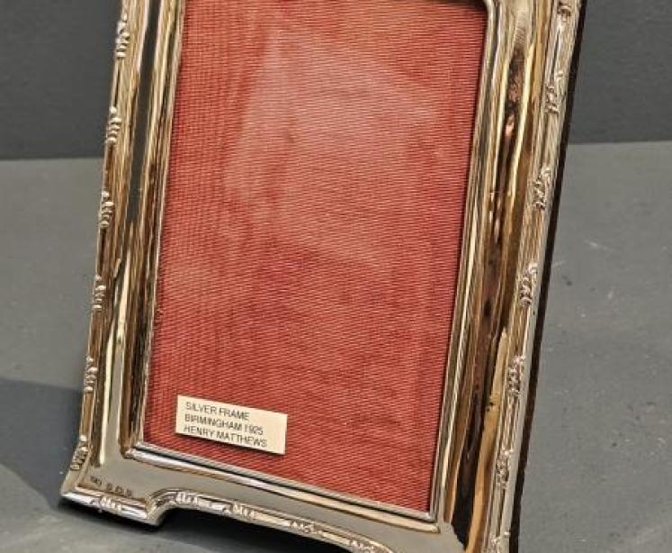 George V Silver Photo Frame by Henry Matthews - Image 3