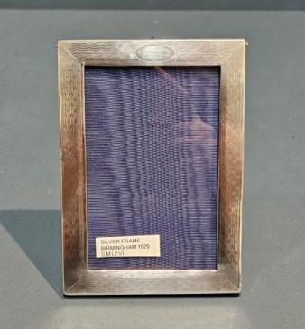 Small George V Engine Turned Silver Frame