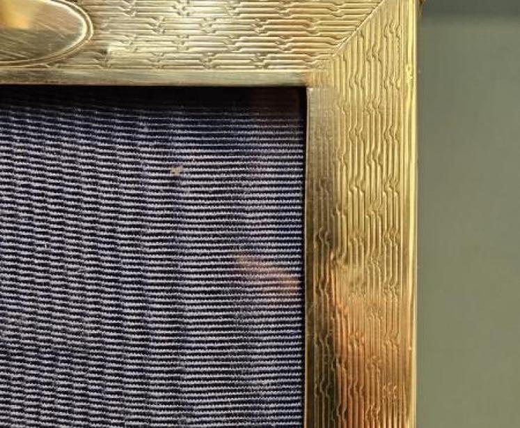 Small George V Engine Turned Silver Frame - Image 3