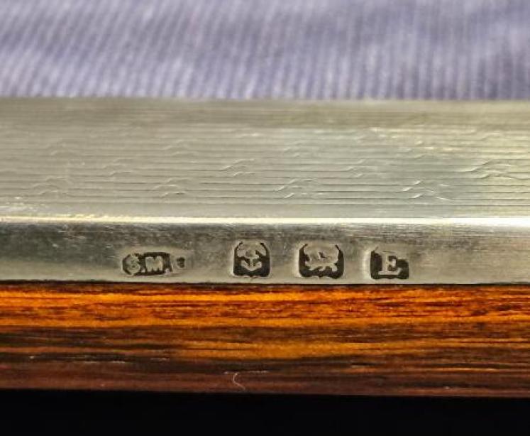 Small George V Engine Turned Silver Frame - Image 5