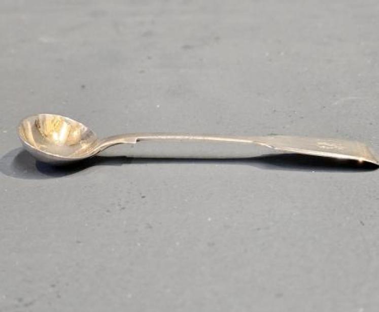 Early Victorian Condiment Spoon - Image 1