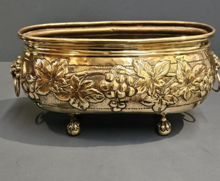 Victorian Brass Planter - Image 1