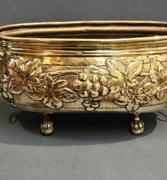 Victorian Brass Planter