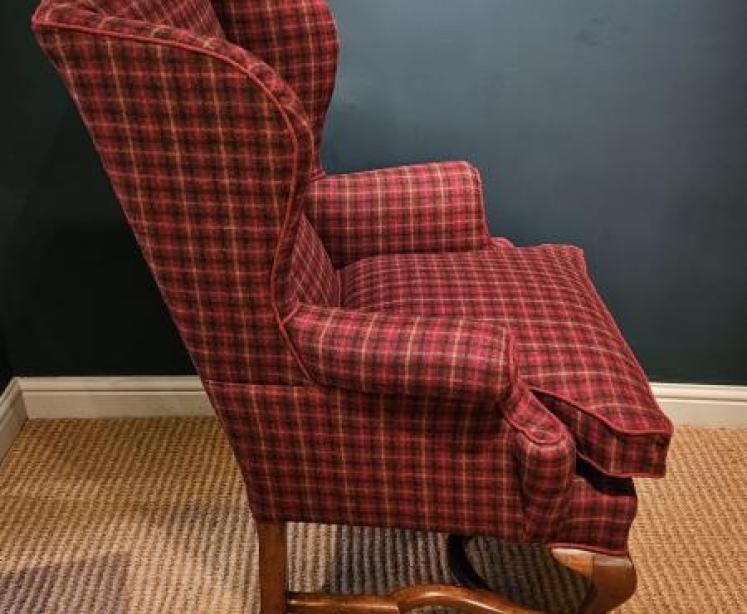 Late Victorian Wing Back Arm Chair - Image 3