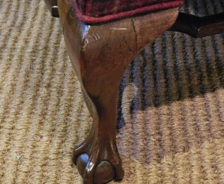 Late Victorian Wing Back Arm Chair - Image 7