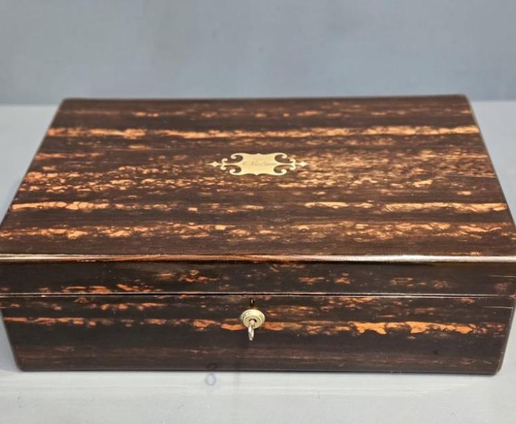 Victorian Coromandel Writing Slope  - Image 2