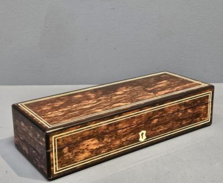 Victorian Coromandel Glove Box - Image 2