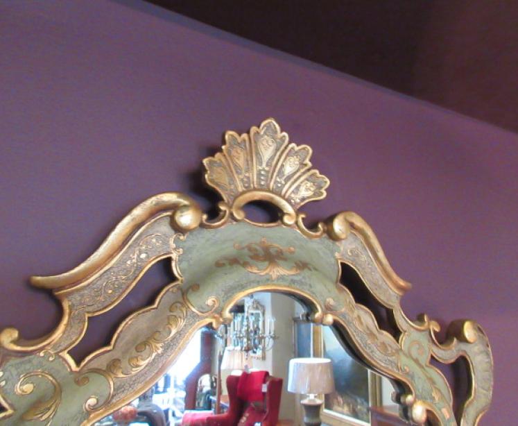 Edwardian Timber & Plaster Gilt Rococo Wall Mirror - Image 3