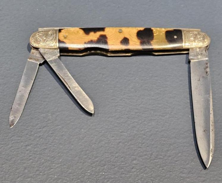 Victorian 9ct Gold and Tortoise Shell Pen Knife  - Image 4