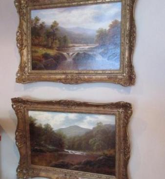Fine Pair of William Mellor Oil on Canvas Paintings.
