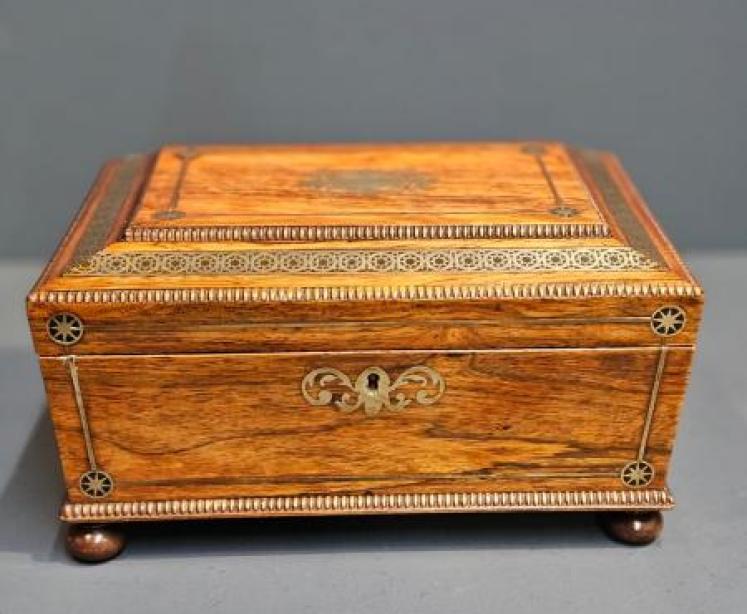 Regency Rosewood Sewing Box - Image 5