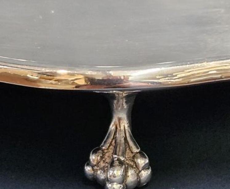 Heavy 13" Dublin Silver Salver - Image 2