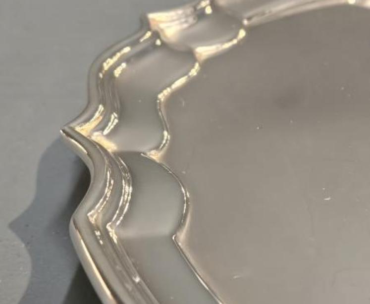 Heavy 13" Dublin Silver Salver - Image 5