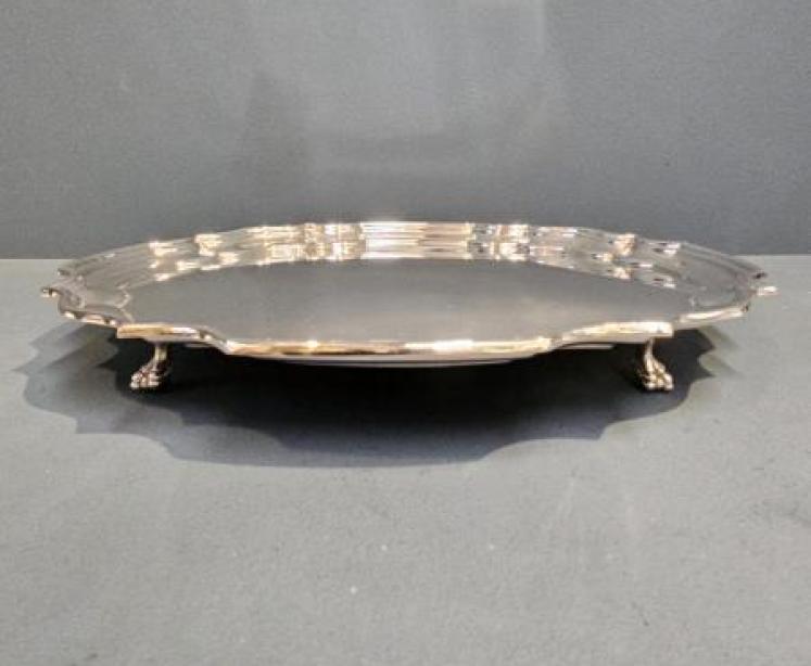 Heavy 13" Dublin Silver Salver - Image 7