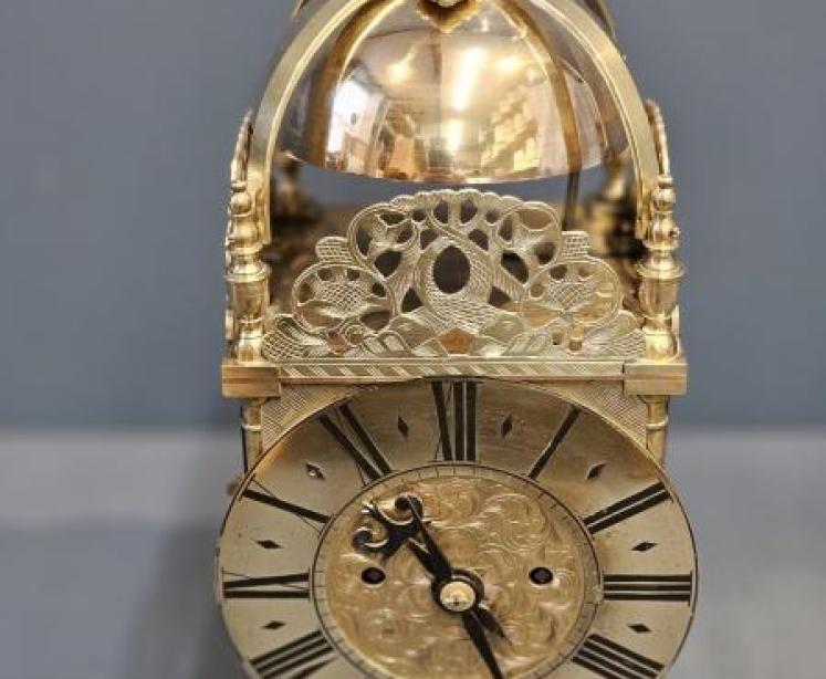 Victorian Double Fusee Lantern Clock - Image 2