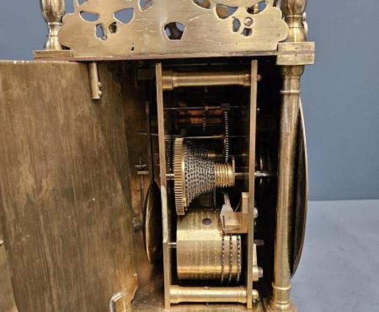 Victorian Double Fusee Lantern Clock - Image 6