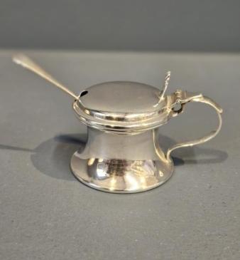 George V Silver Mustard Pot and Liner