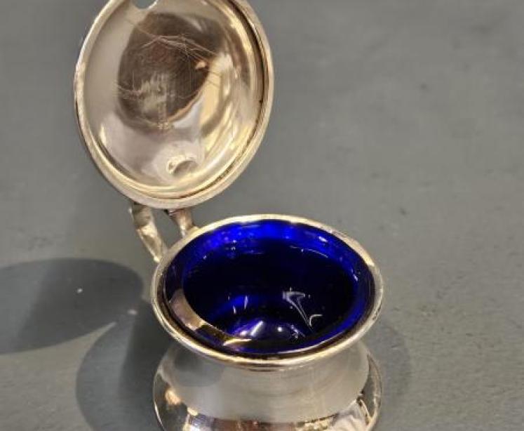 George V Silver Mustard Pot and Liner - Image 6