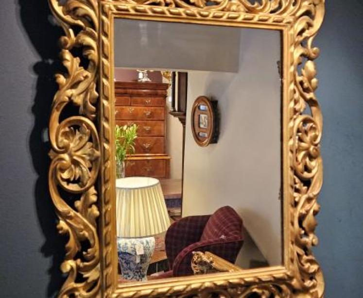 Victorian Timber Gilt Florentine Mirror - Image 6