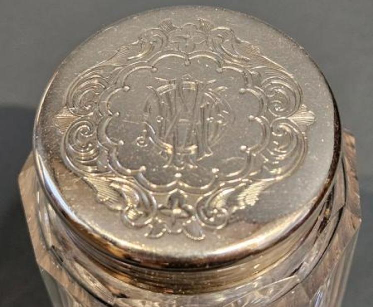 Victorian Travelling Box with Silver Contents  - Image 5
