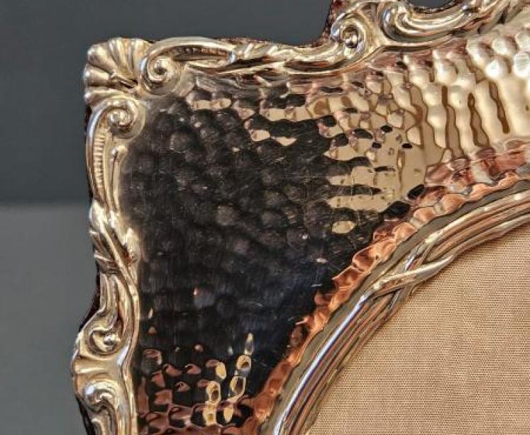 Edwardian Planished Silver Photo Frame - Image 5