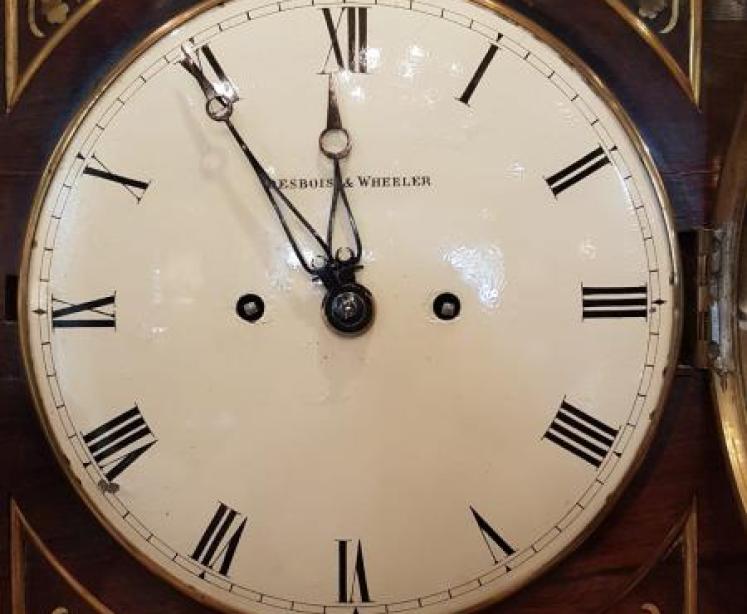 Fine George III Rosewood Fusee London Bracket Clock - Image 4
