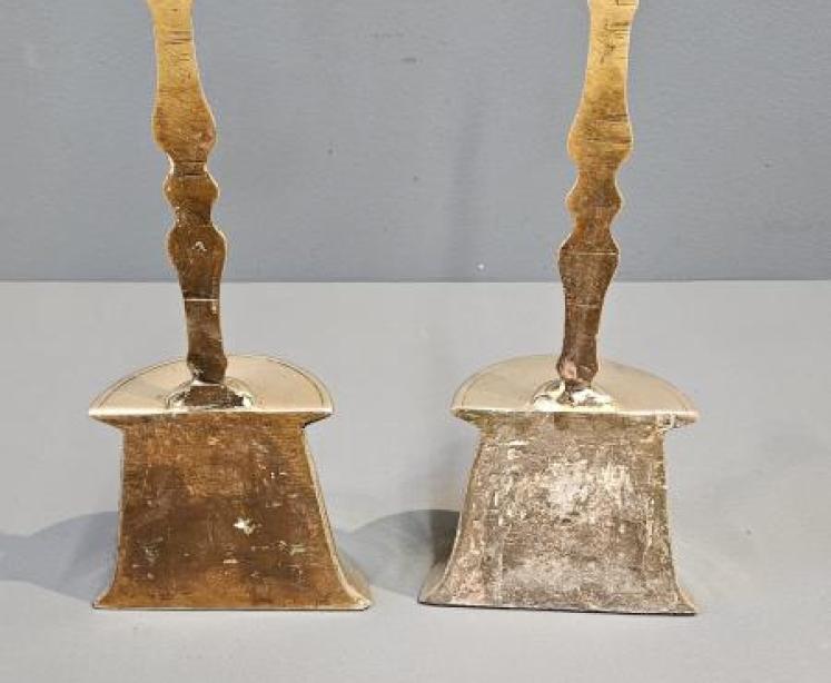 Matching Pair of Regency Brass Door Stops - Image 2